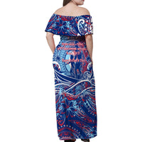 Father's Day Guam Family Matching Off Shoulder Maxi Dress and Hawaiian Shirt Special Dad Polynesia Paradise DT02 - Polynesian Pride