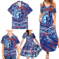 Father's Day Guam Family Matching Summer Maxi Dress and Hawaiian Shirt Special Dad Polynesia Paradise DT02 - Polynesian Pride
