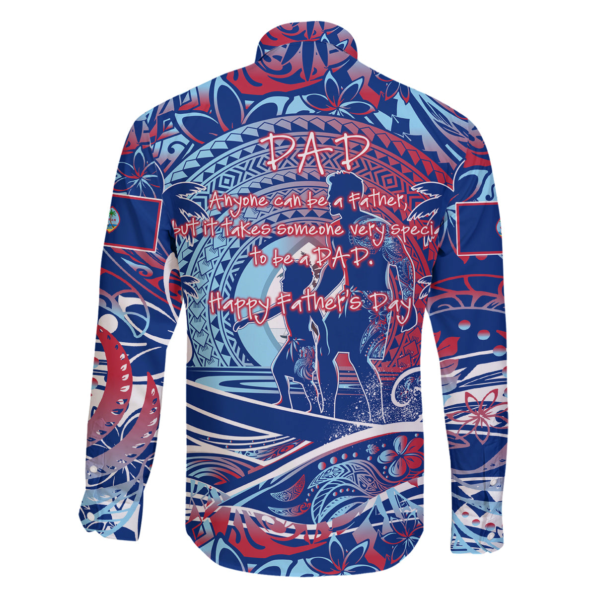 Father's Day Guam Family Matching Summer Maxi Dress and Hawaiian Shirt Special Dad Polynesia Paradise DT02 - Polynesian Pride
