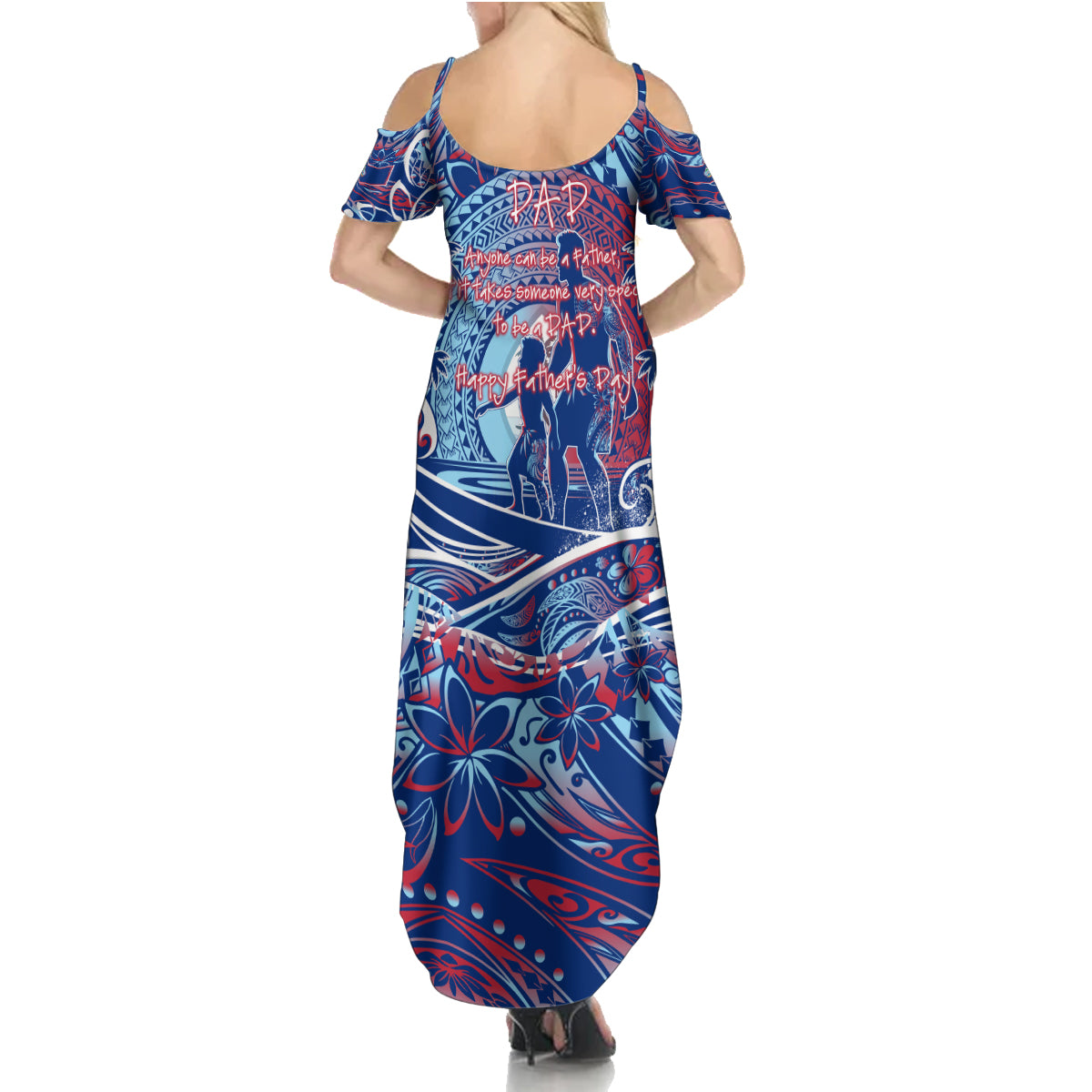 Father's Day Guam Family Matching Summer Maxi Dress and Hawaiian Shirt Special Dad Polynesia Paradise DT02 - Polynesian Pride