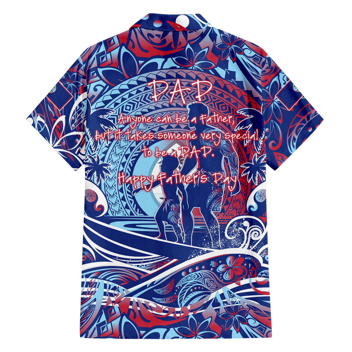 Father's Day Guam Family Matching Tank Maxi Dress and Hawaiian Shirt Special Dad Polynesia Paradise DT02 - Polynesian Pride