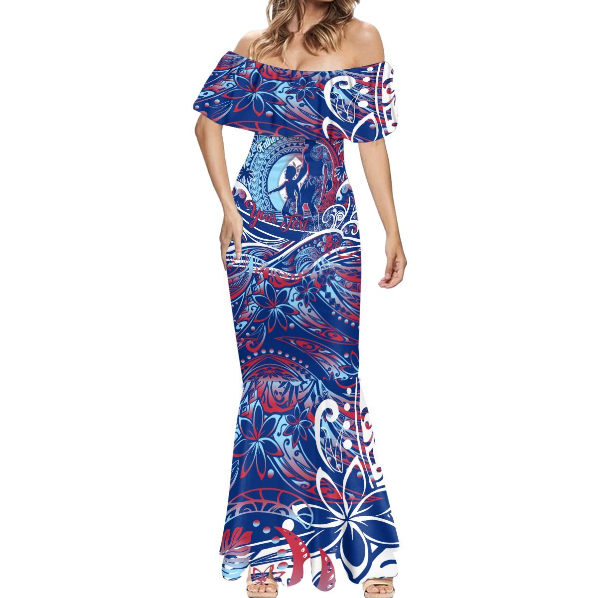 Father's Day Guam Mermaid Dress Special Dad Polynesia Paradise DT02 - Polynesian Pride