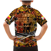 Father's Day Marquesas Islands Family Matching Mermaid Dress and Hawaiian Shirt Special Dad Polynesia Paradise DT02 - Polynesian Pride