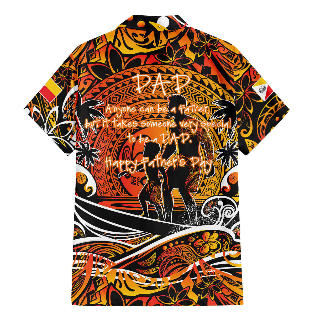 Father's Day Marquesas Islands Family Matching Mermaid Dress and Hawaiian Shirt Special Dad Polynesia Paradise DT02 - Polynesian Pride