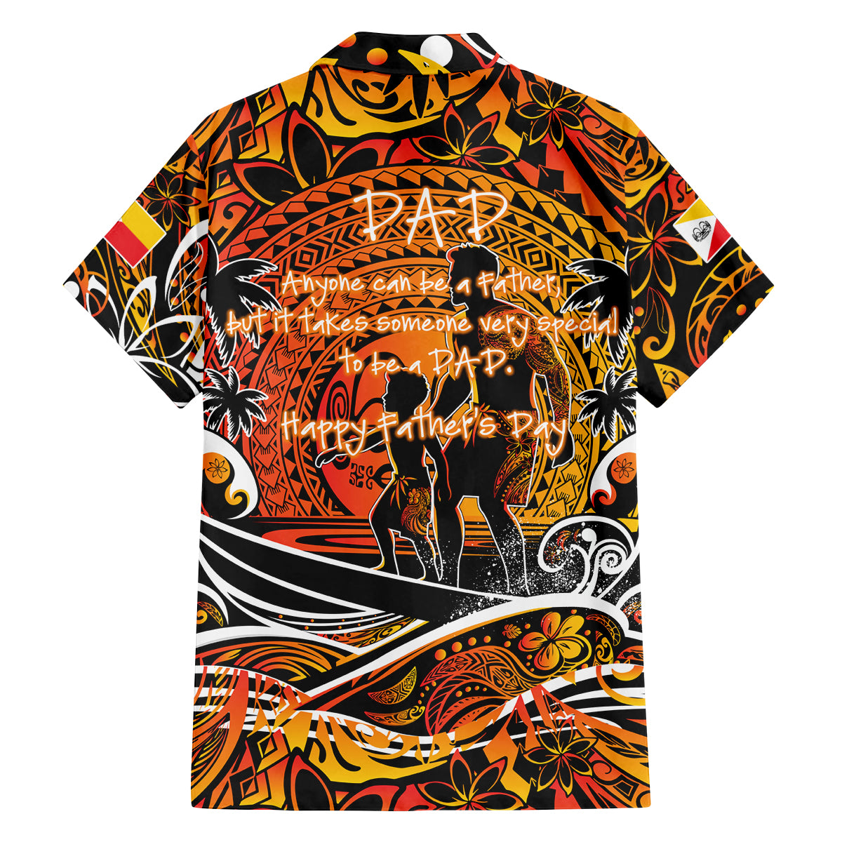 Father's Day Marquesas Islands Family Matching Off The Shoulder Long Sleeve Dress and Hawaiian Shirt Special Dad Polynesia Paradise DT02 - Polynesian Pride