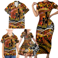 Father's Day Marquesas Islands Family Matching Short Sleeve Bodycon Dress and Hawaiian Shirt Special Dad Polynesia Paradise DT02 - Polynesian Pride
