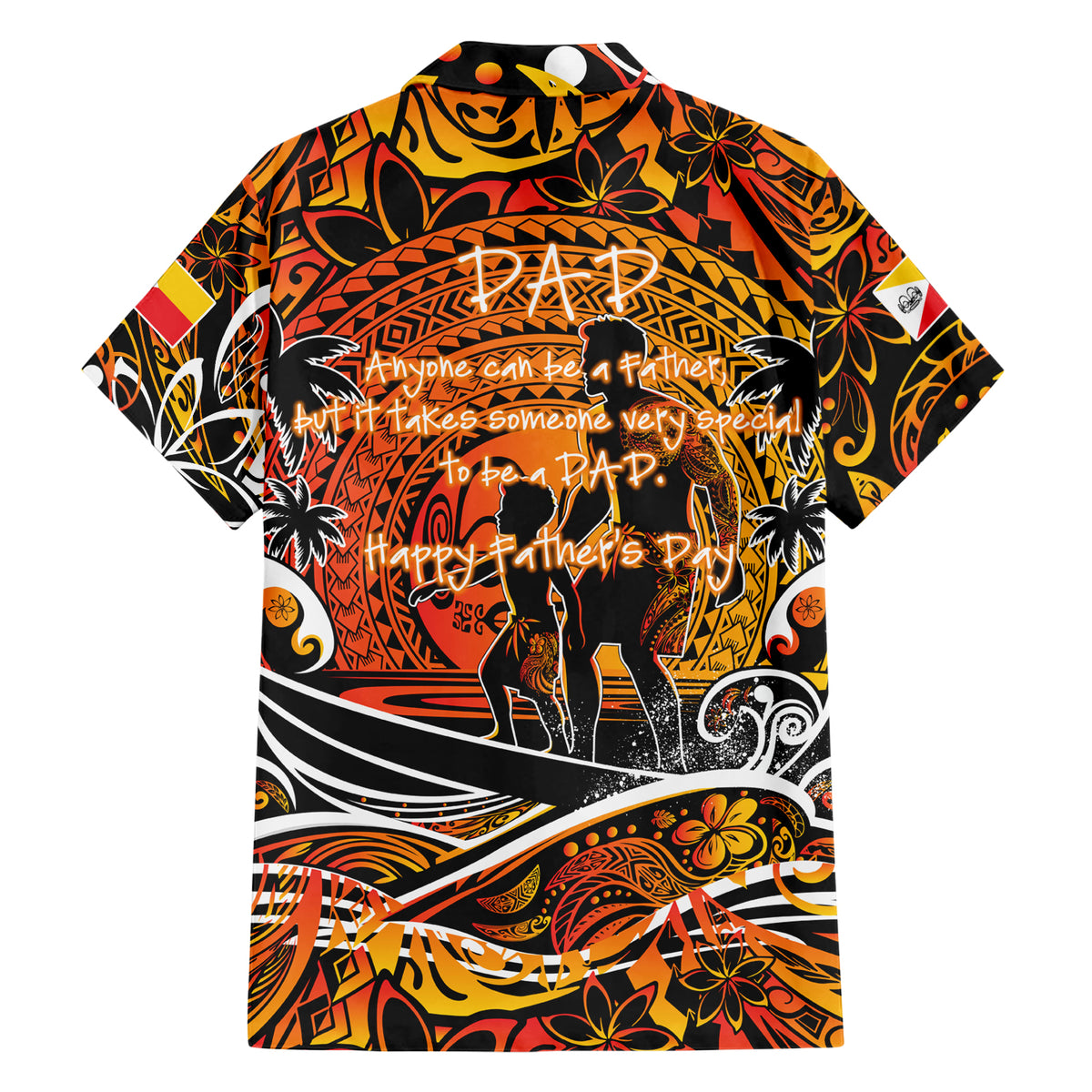 Father's Day Marquesas Islands Family Matching Short Sleeve Bodycon Dress and Hawaiian Shirt Special Dad Polynesia Paradise DT02 - Polynesian Pride