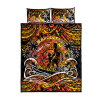 Father's Day Marquesas Islands Quilt Bed Set Special Dad Polynesia Paradise