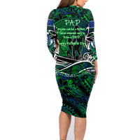 Father's Day New Zealand Family Matching Long Sleeve Bodycon Dress and Hawaiian Shirt Special Dad Polynesia Paradise DT02 - Polynesian Pride