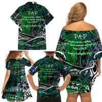 Father's Day New Zealand Family Matching Off Shoulder Short Dress and Hawaiian Shirt Special Dad Polynesia Paradise DT02 - Polynesian Pride