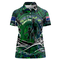 Father's Day New Zealand Women Polo Shirt Special Dad Polynesia Paradise