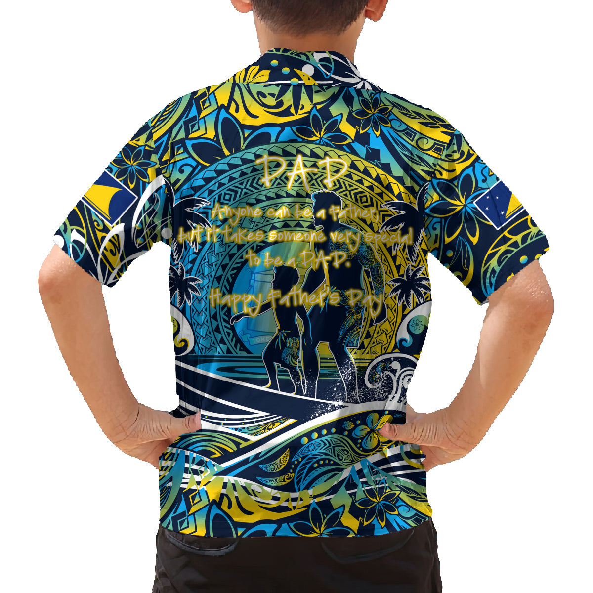 Father's Day Tokelau Family Matching Off Shoulder Maxi Dress and Hawaiian Shirt Special Dad Polynesia Paradise DT02 - Polynesian Pride