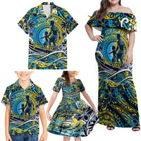 Father's Day Tokelau Family Matching Off Shoulder Maxi Dress and Hawaiian Shirt Special Dad Polynesia Paradise DT02 - Polynesian Pride