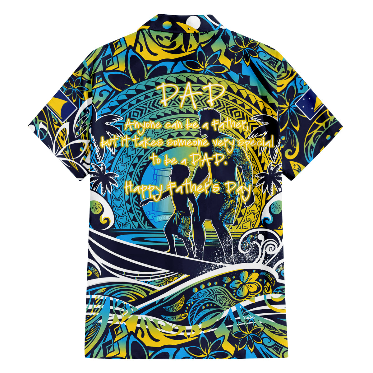 Father's Day Tokelau Family Matching Off Shoulder Maxi Dress and Hawaiian Shirt Special Dad Polynesia Paradise DT02 - Polynesian Pride