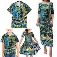 Father's Day Tokelau Family Matching Puletasi and Hawaiian Shirt Special Dad Polynesia Paradise DT02 - Polynesian Pride