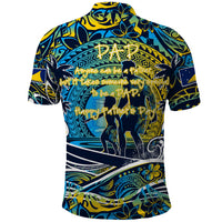 Father's Day Tokelau Polo Shirt Special Dad Polynesia Paradise DT02 - Polynesian Pride