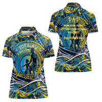 Father's Day Tokelau Women Polo Shirt Special Dad Polynesia Paradise