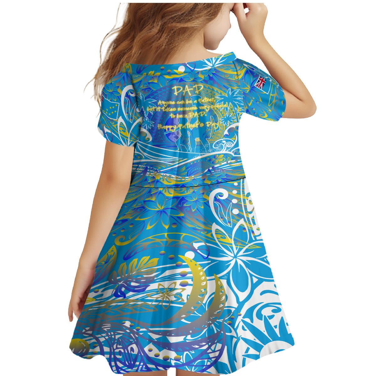 Father's Day Tuvalu Family Matching Mermaid Dress and Hawaiian Shirt Special Dad Polynesia Paradise DT02 - Polynesian Pride