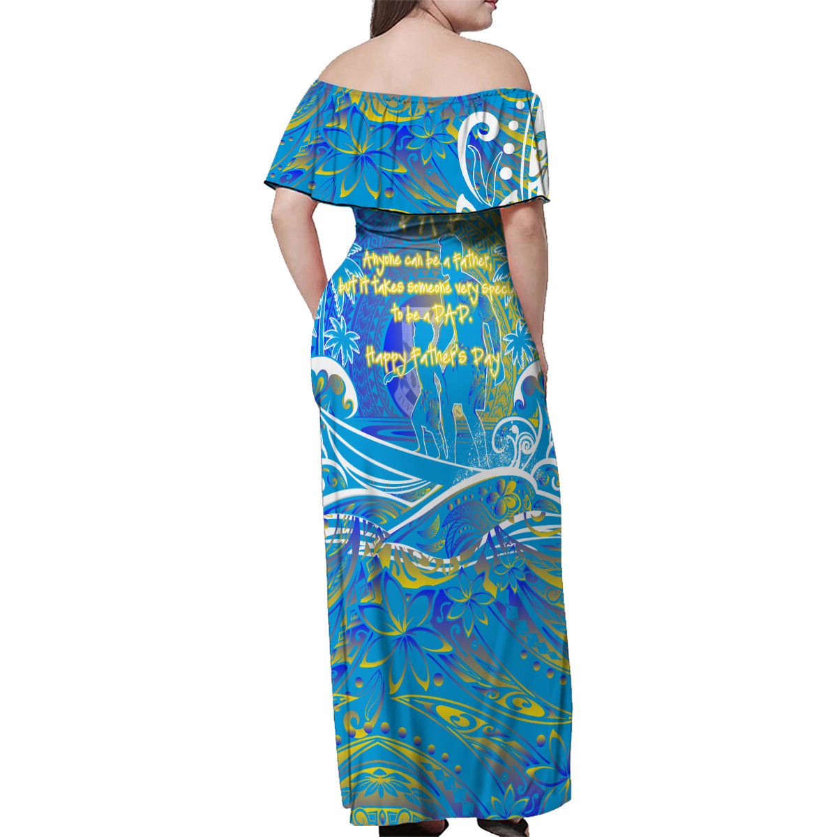 Father's Day Tuvalu Family Matching Off Shoulder Maxi Dress and Hawaiian Shirt Special Dad Polynesia Paradise DT02 - Polynesian Pride