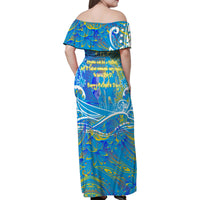 Father's Day Tuvalu Family Matching Off Shoulder Maxi Dress and Hawaiian Shirt Special Dad Polynesia Paradise DT02 - Polynesian Pride