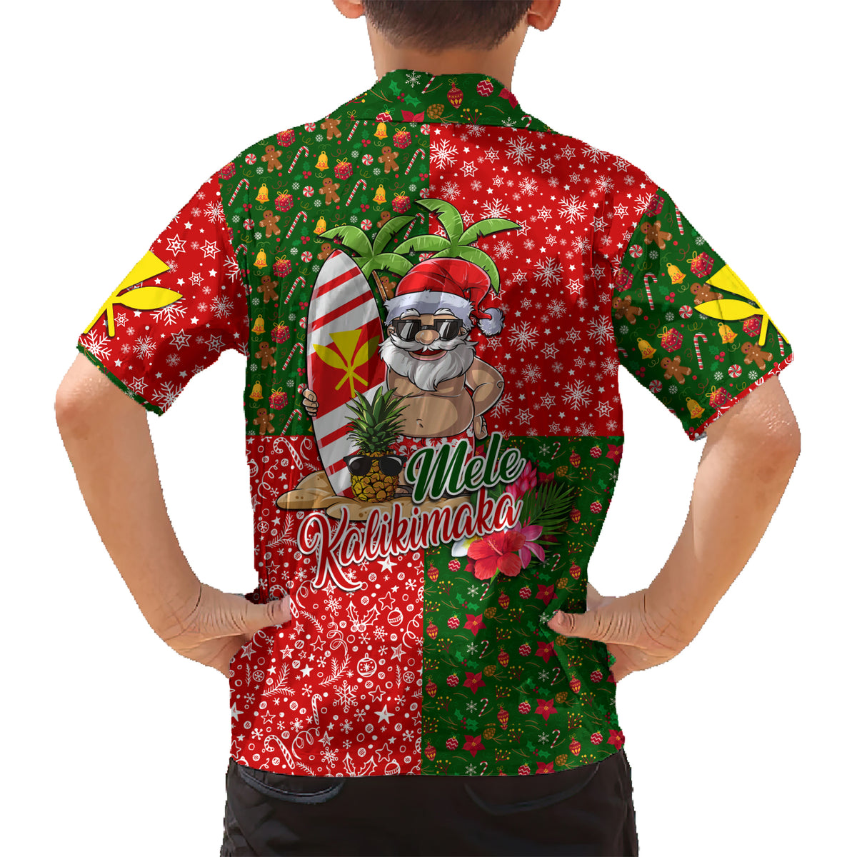 Hawaii Christmas Kid Hawaiian Shirt Mele Kalikimaka Kanaka Maoli DT02 - Polynesian Pride