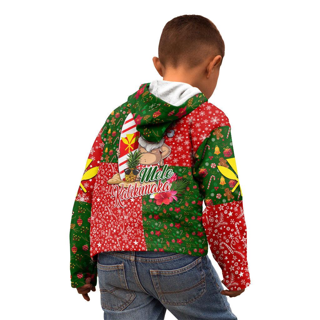Hawaii Christmas Kid Hoodie Mele Kalikimaka Kanaka Maoli DT02 - Polynesian Pride
