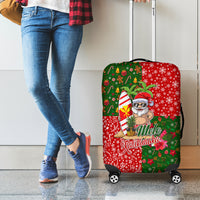 Hawaii Christmas Luggage Cover Mele Kalikimaka Kanaka Maoli DT02 - Polynesian Pride