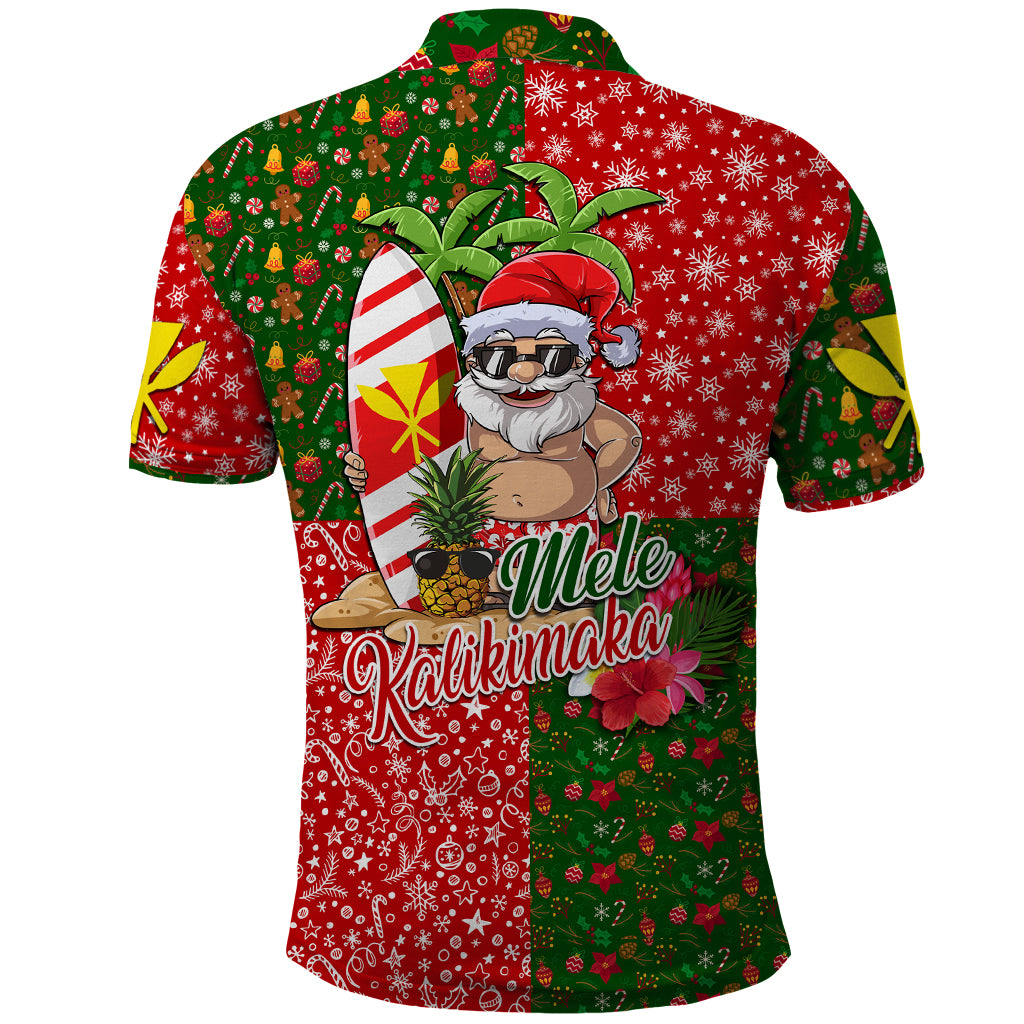 Hawaii Christmas Polo Shirt Mele Kalikimaka Kanaka Maoli DT02 - Polynesian Pride