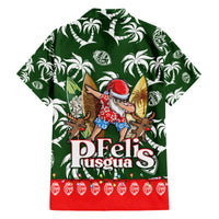 Guam Christmas Family Matching Off Shoulder Maxi Dress and Hawaiian Shirt Felis Pusgua Tropical Xmas Patterns DT02 - Polynesian Pride