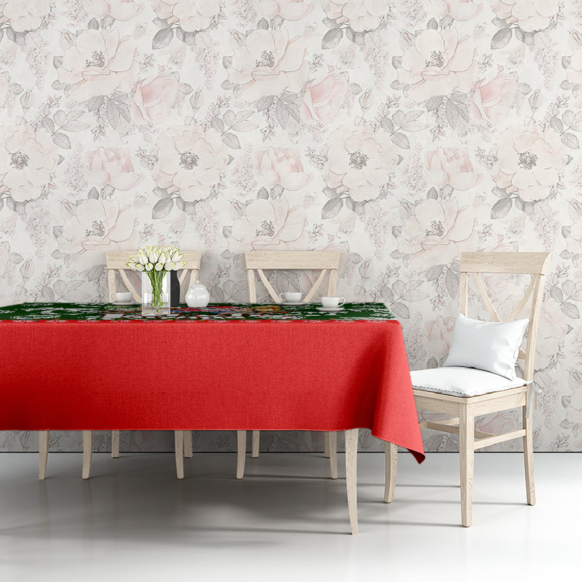 Guam Christmas Tablecloth Felis Pusgua Tropical Xmas Patterns DT02 - Polynesian Pride