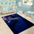 Personalised New Zealand Area Rug Aotearoa Map Silver Fern DT02 - Polynesian Pride