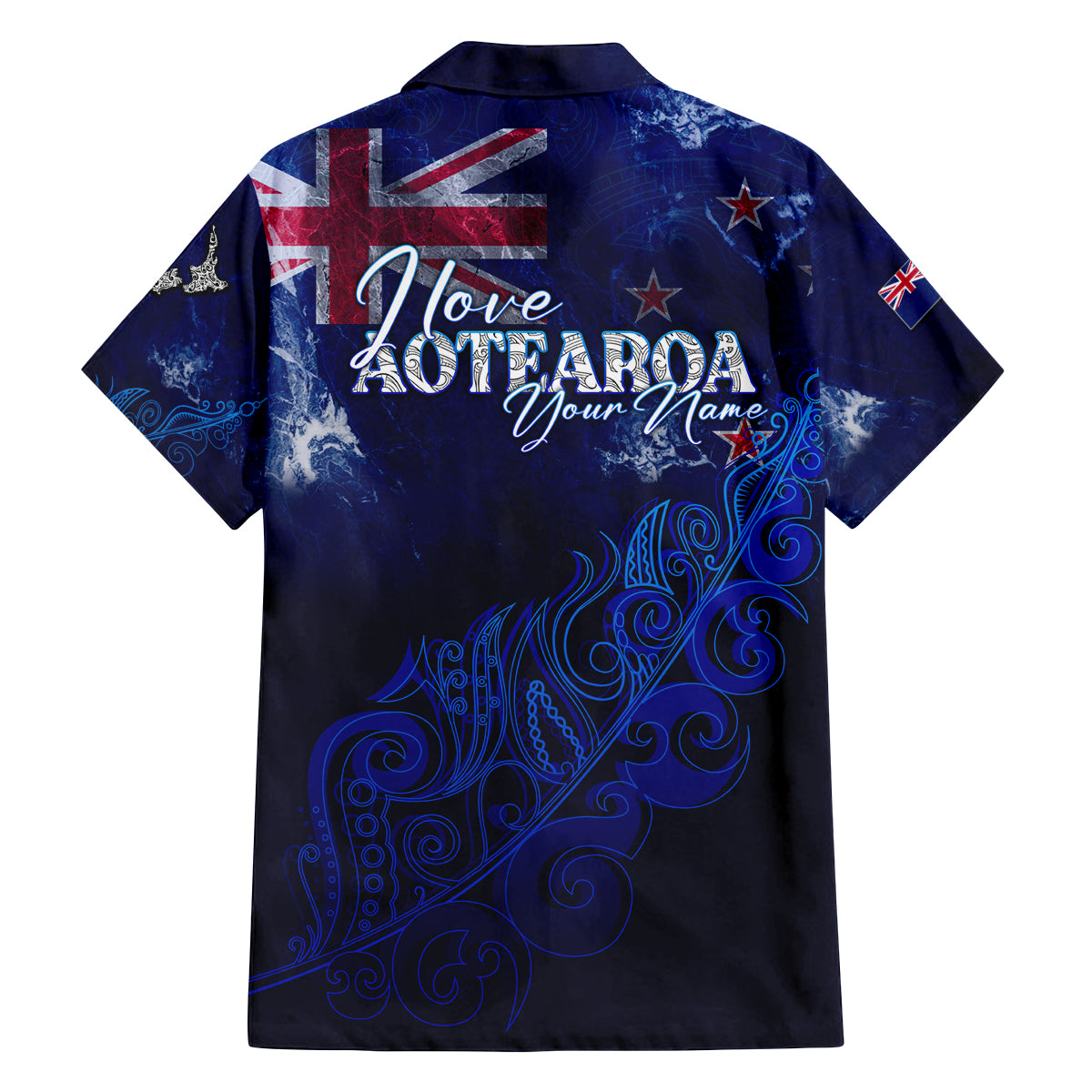 Personalised New Zealand Family Matching Puletasi Dress and Hawaiian Shirt Aotearoa Map Silver Fern DT02 - Polynesian Pride