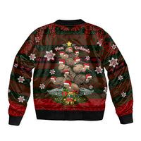 Meri Kirihimete New Zealand Bomber Jacket Christmas Kiwi Maori DT02 - Polynesian Pride