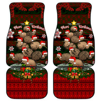Meri Kirihimete New Zealand Car Mats Christmas Kiwi Maori DT02 Red - Polynesian Pride