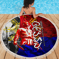 Philippines Bonifacio Day Beach Blanket DT02 - Polynesian Pride