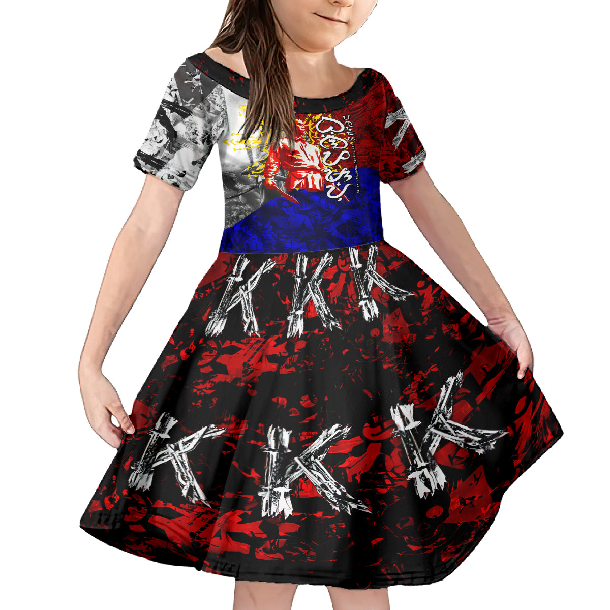Philippines Bonifacio Day Family Matching Tank Maxi Dress and Hawaiian Shirt DT02 Daughter's Dress Art - Polynesian Pride
