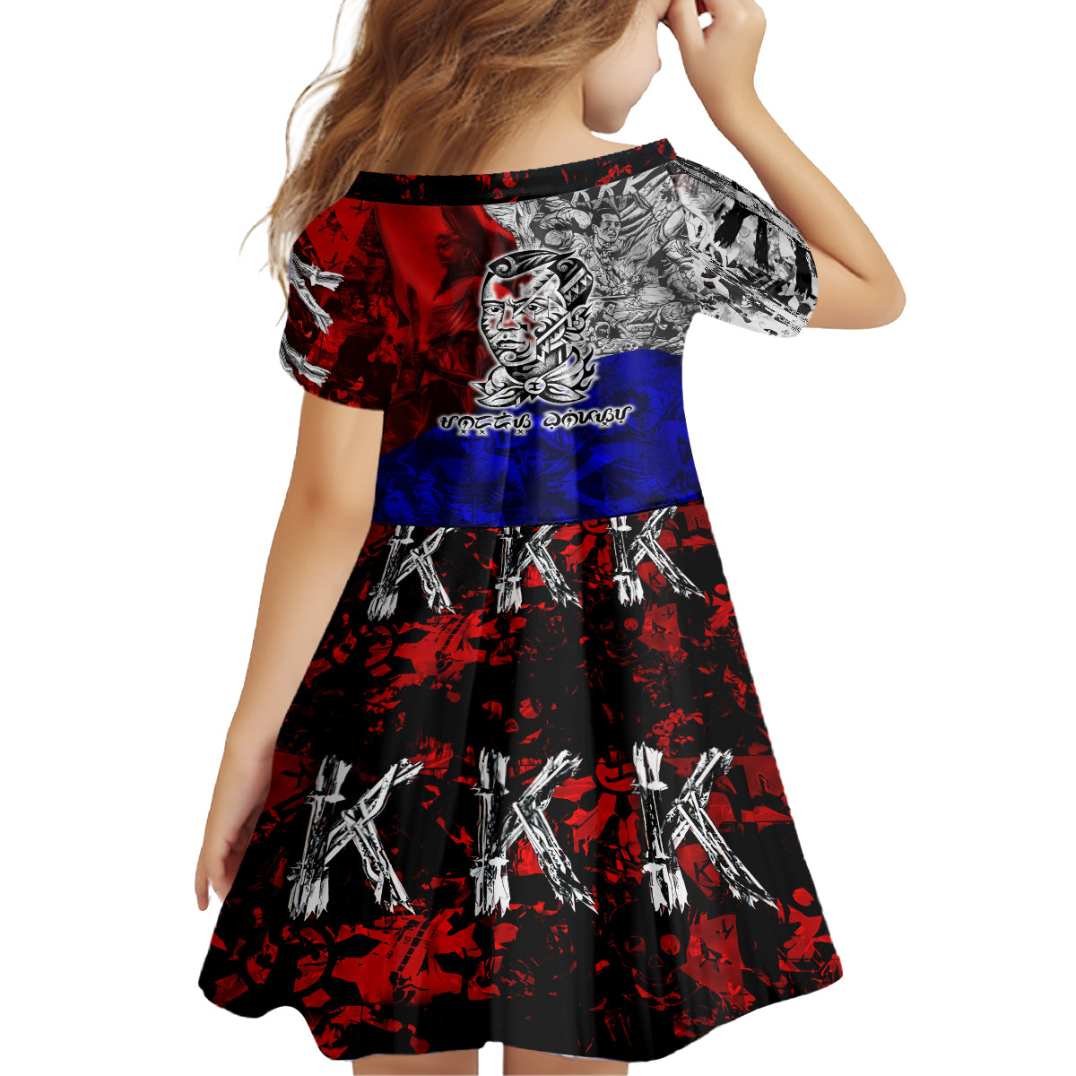Philippines Bonifacio Day Family Matching Tank Maxi Dress and Hawaiian Shirt DT02 - Polynesian Pride