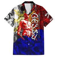 Philippines Bonifacio Day Family Matching Tank Maxi Dress and Hawaiian Shirt DT02 Dad's Shirt - Short Sleeve Art - Polynesian Pride
