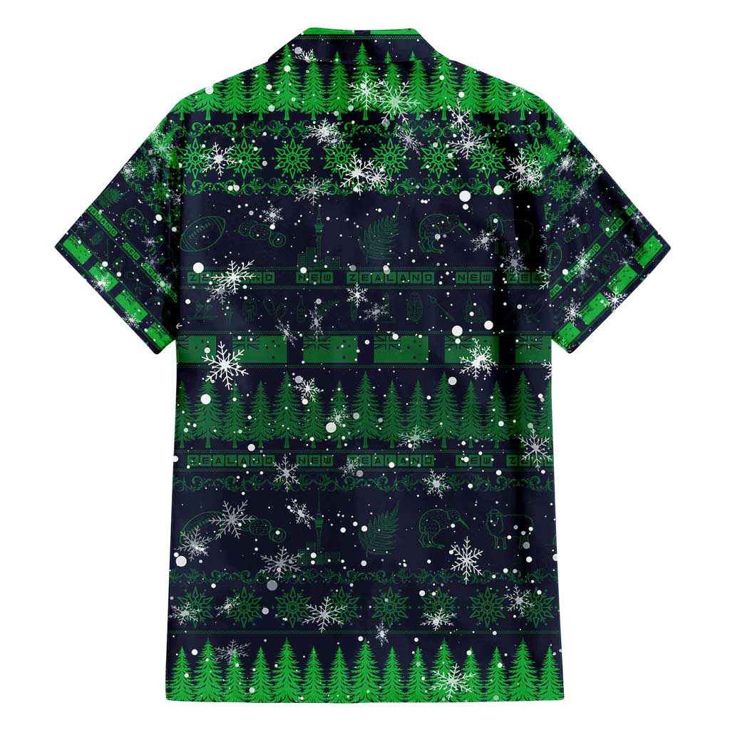 Merry Christmas New Zealand Family Matching Off Shoulder Maxi Dress and Hawaiian Shirt Xmas Travel Map DT02 - Polynesian Pride