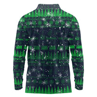 Merry Christmas New Zealand Long Sleeve Polo Shirt Xmas Travel Map DT02 - Polynesian Pride