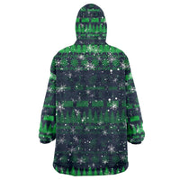 Merry Christmas New Zealand Wearable Blanket Hoodie Xmas Travel Map DT02 - Polynesian Pride