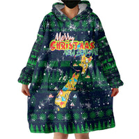 Merry Christmas New Zealand Wearable Blanket Hoodie Xmas Travel Map DT02 - Polynesian Pride