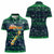 Merry Christmas New Zealand Women Polo Shirt Xmas Travel Map - Polynesian Pride