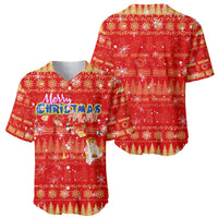 Merry Christmas Hawaii Baseball Jersey Xmas Travel Map - Polynesian Pride