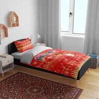 Merry Christmas Hawaii Bedding Set Xmas Travel Map - Polynesian Pride