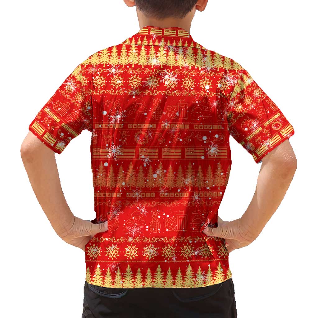 Merry Christmas Hawaii Family Matching Summer Maxi Dress and Hawaiian Shirt Xmas Travel Map DT02 - Polynesian Pride