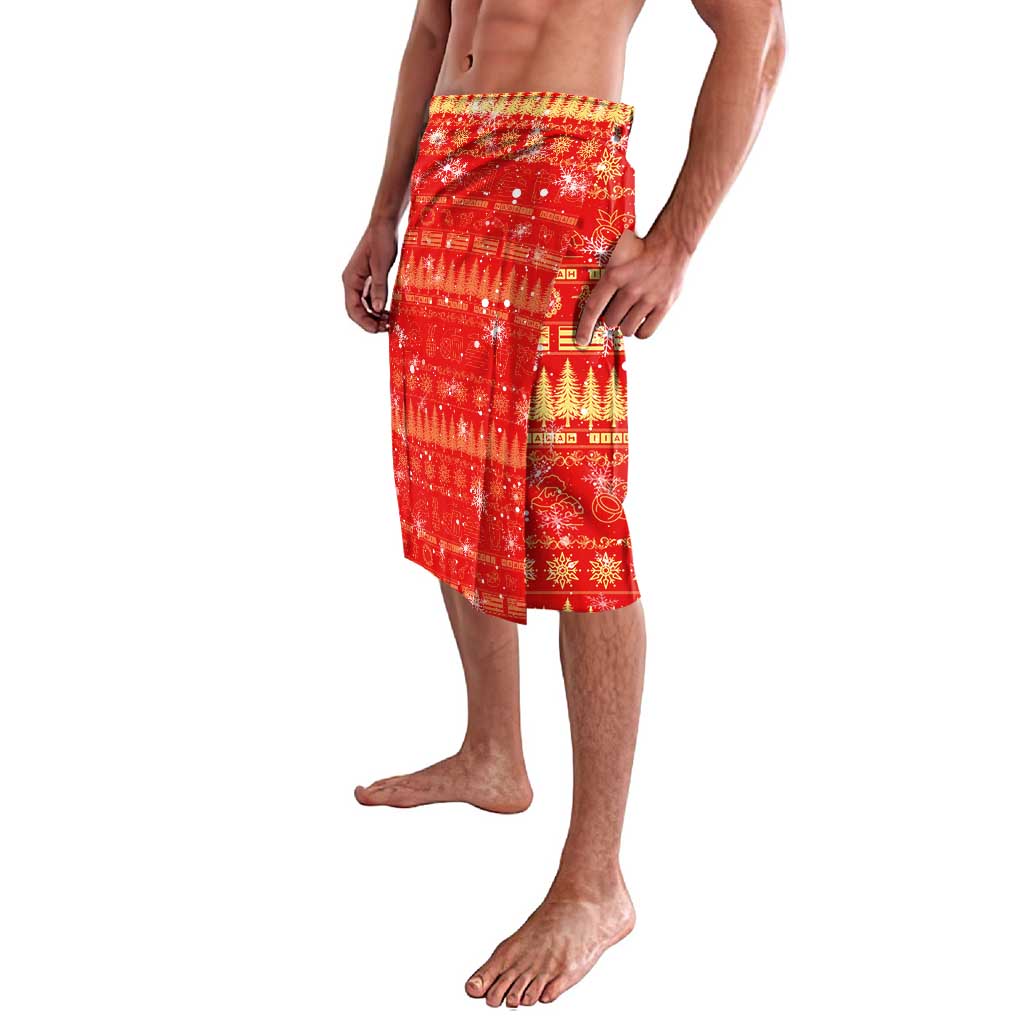 Merry Christmas Hawaii Lavalava Xmas Travel Map - Polynesian Pride