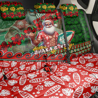 Mele Kalikimaka Shaka Santa Back Car Seat Cover Hawaiian Surf Christmas Design with Aloha Spirit DT02 - Polynesian Pride