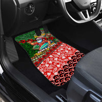 Mele Kalikimaka Shaka Santa Car Mats Hawaiian Surf Christmas Design with Aloha Spirit DT02 - Polynesian Pride