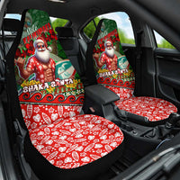 Mele Kalikimaka Shaka Santa Car Seat Cover Hawaiian Surf Christmas Design with Aloha Spirit DT02 One Size Green - Polynesian Pride